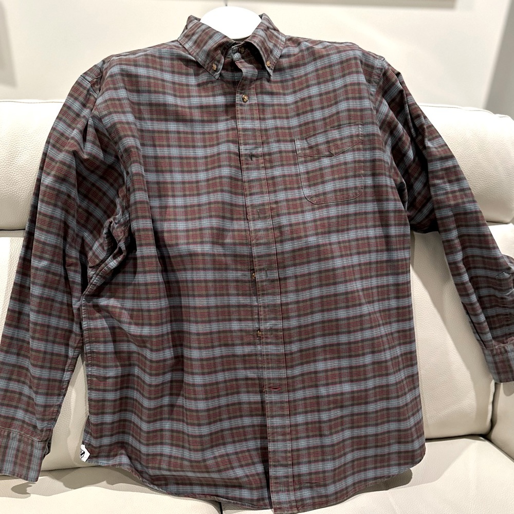 EUC Cremieux Men's Classic-Fit Flexwear Button-Down Shirt Long Sleeve XXL